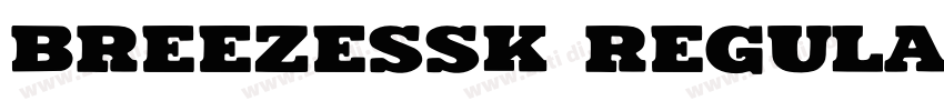 BreezeSSK Regular字体转换